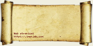 Isidora Debeljak vizit kartica